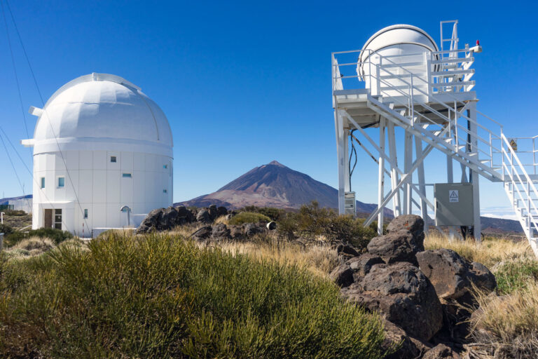 Observatoriums von Izaña Stock Fotos